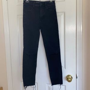 American Eagle Super Hi-Rise Ripped Jeans